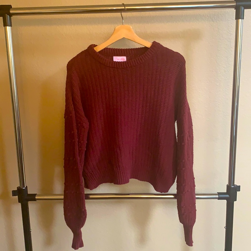 Cropped Knit Sweater